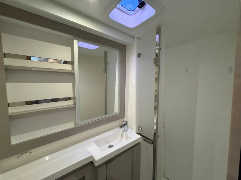 Slide: The Image of Modern bathroom interior of 2020 Fountaine Pajot Elba 45 yacht. - 46