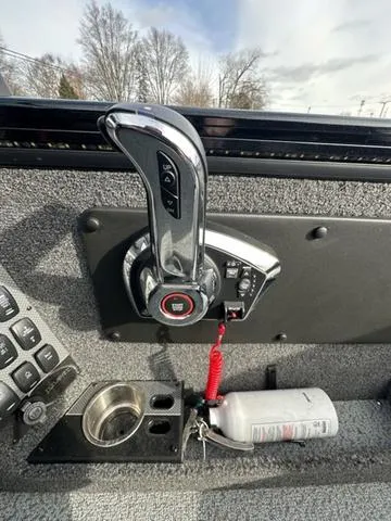 Slide: The Image of Lowrance GPS display on 2024 Lund 2175 Pro-V Sport boat dashboard. - 12