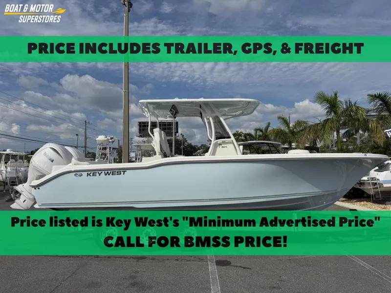The Image of 2025 Key West 263 FS boat with trailer, GPS, and freight included. Call for BMSS price. - 0