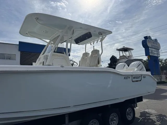 Slide: The Image of 2025 Key West 263 FS boat with sleek design and modern features. - 6