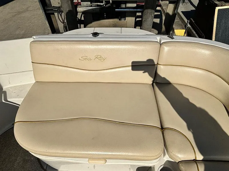 Slide: The Image of Beige seating on 2002 Sea Ray 240 Sundeck boat. - 9