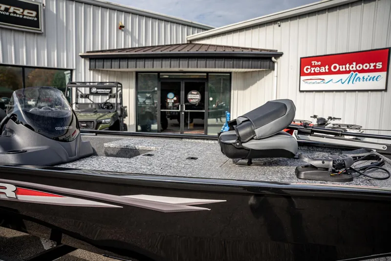 Slide: The Image of 2025 Bass Tracker Pro Team 170 boat at The Great Outdoors Marine dealership. - 7
