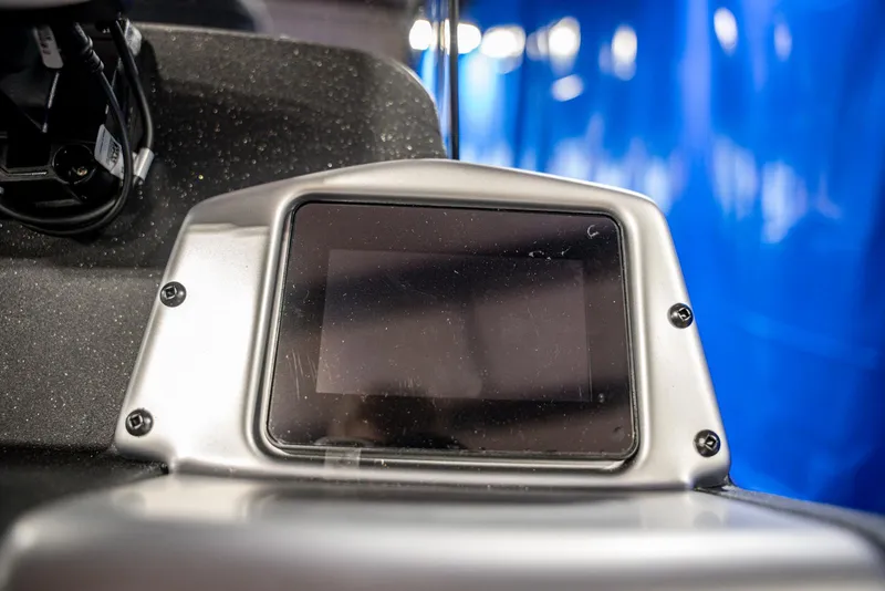Slide: The Image of Dashboard of 2025 Bass Tracker Pro Team 175 boat with digital display. - 14