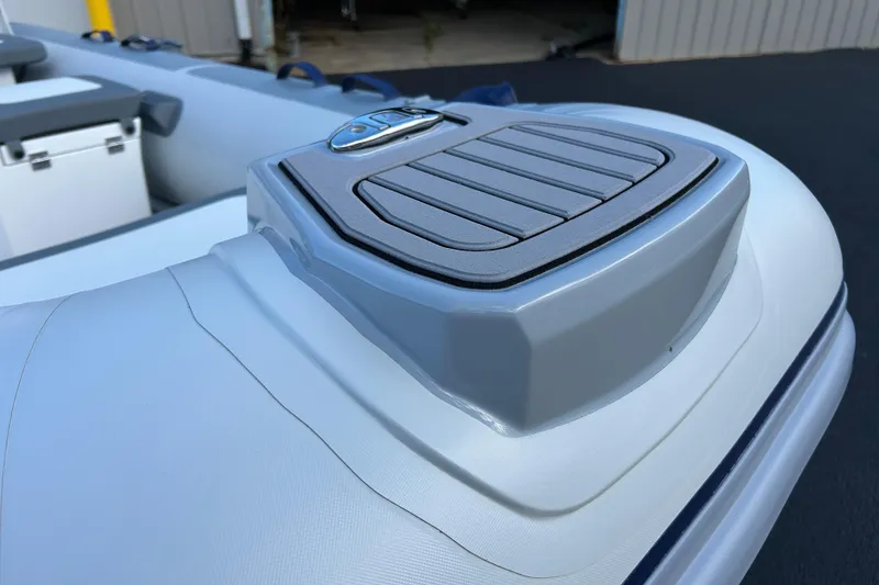 Slide: The Image of 2026 Highfield Classic 360 GT boat detail, featuring sleek design and modern materials. - 17