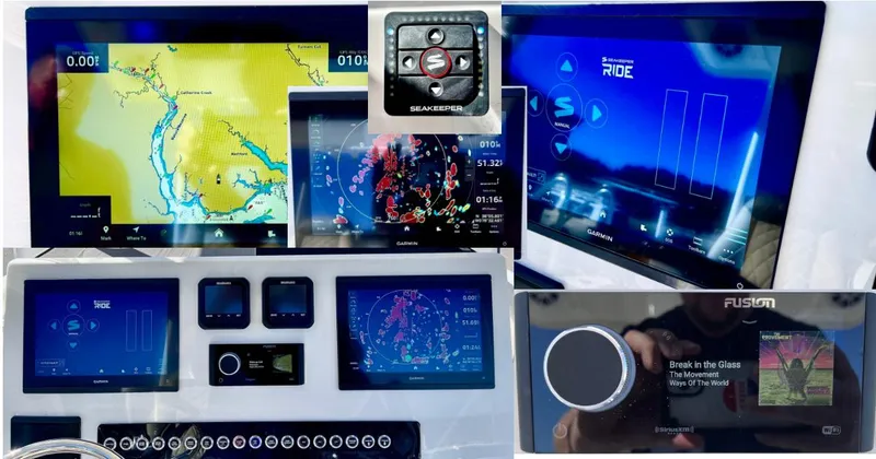 Slide: The Image of Key West 263 FS 2025 dashboard with navigation and control screens. - 31