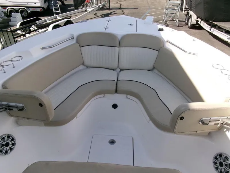 Slide: The Image of 2018 Sea Fox 266 Commander boat with spacious seating area and modern design. - 7