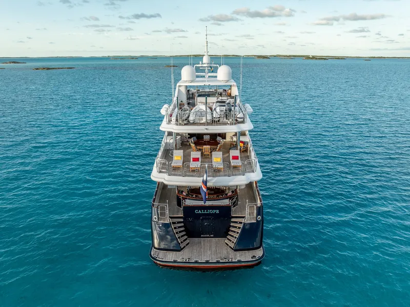 Slide: The Image of Luxurious 2007 Richmond Yachts Semi Displacement yacht on serene blue waters. - 3