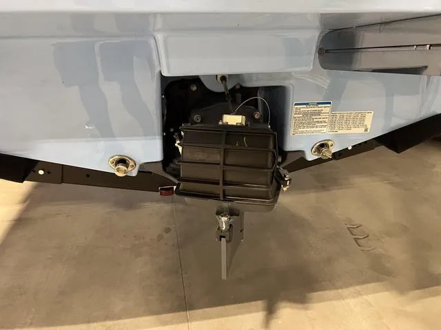 Slide: The Image of 2025 Yamaha AR190 boat stern with engine components and labels visible. - 24