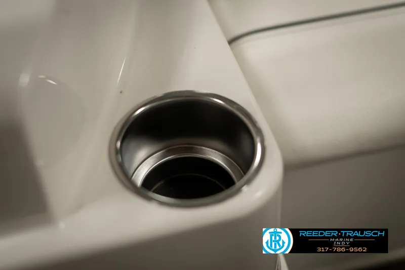Slide: The Image of Cup holder on 2013 Bayliner 175 boat interior. - 34