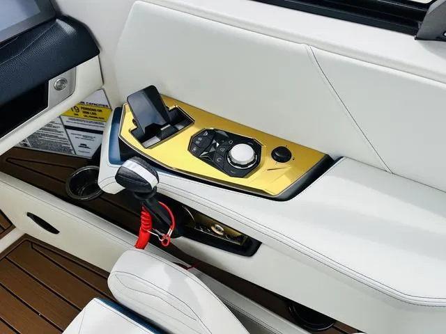 Slide: The Image of 2025 Nautique SUPER AIR G G25 control panel with sleek design and modern features. - 22