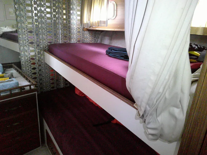 Slide: The Image of Bunks have a curtain for privacy - 14