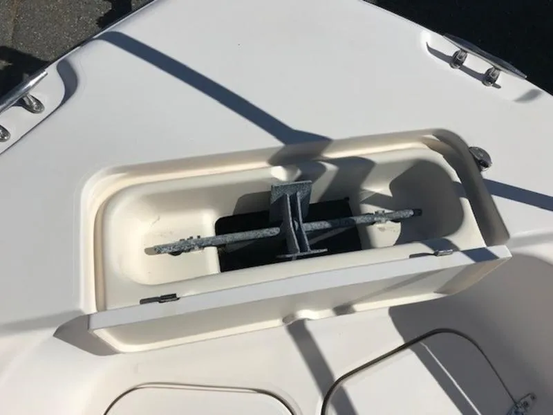 Slide: The Image of Anchor compartment of 2021 Grady-White 257 Fisherman boat. - 14