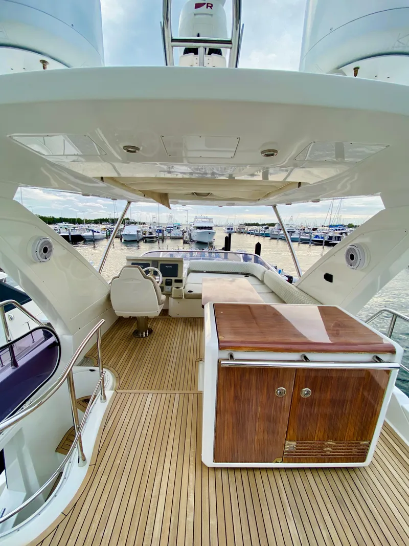 Slide: The Image of Luxurious 2015 Azimut 50 yacht with spacious deck and modern amenities. - 15