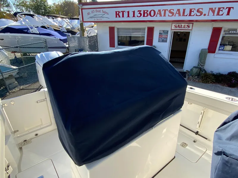 Slide: The Image of 2025 Pursuit S 248 Sport boat at RT113 Boat Sales dealership. - 43