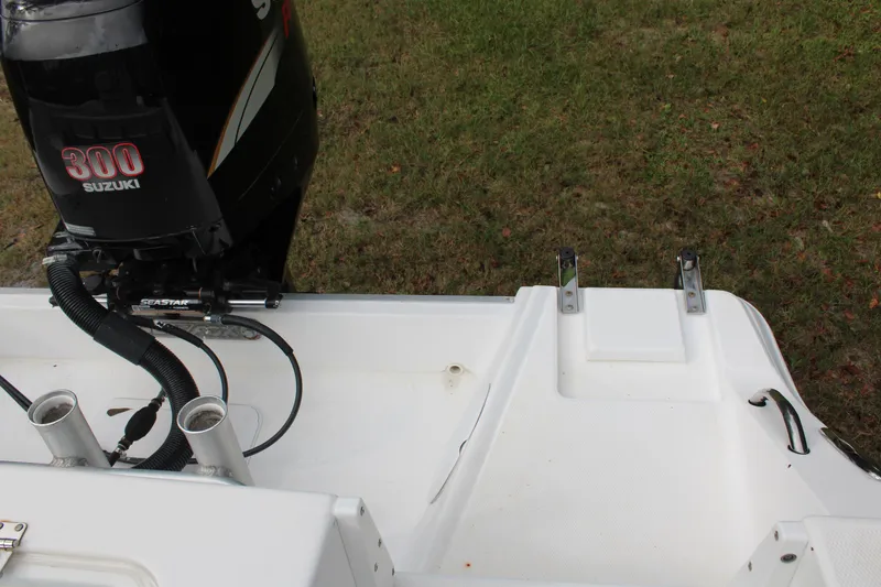 Slide: The Image of 2009 Sea Fox 256CC Pro Series boat with Suzuki 300 engine, rear view. - 42