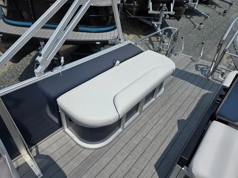 Slide: The Image of 2025 Godfrey SWEETWATER 2286 SFL boat with sleek seating on deck. - 19