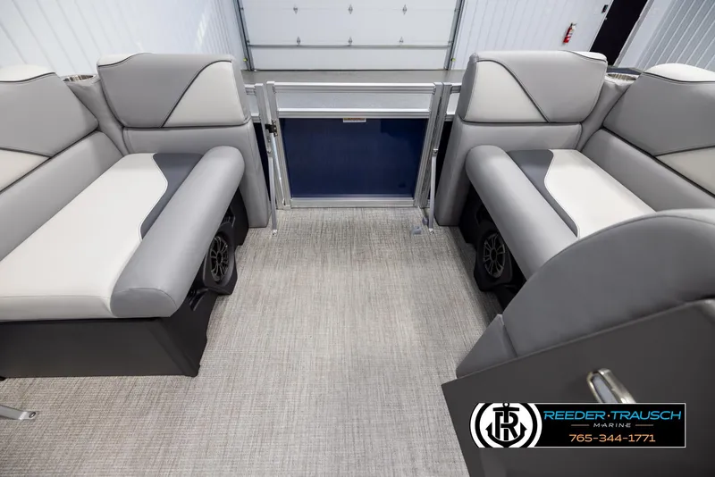 Slide: The Image of Luxurious seating in 2025 Avalon VEN RF boat interior, featuring modern design and comfort. - 18