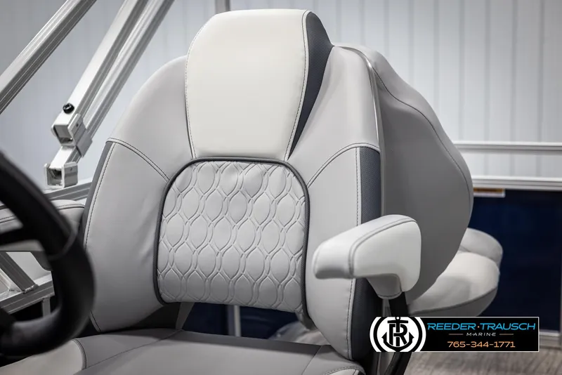 Slide: The Image of Luxurious Avalon VEN RF 2025 boat seat with elegant stitching and armrest. - 32