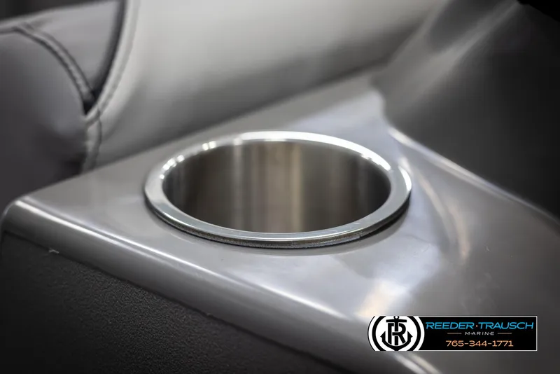 Slide: The Image of Close-up of a 2025 Avalon VEN RF cup holder in a sleek, modern interior design. - 37