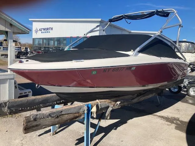 Slide: The Image of 2008 Regal 1900 Bowrider boat on trailer at 43 North Marina. - 1