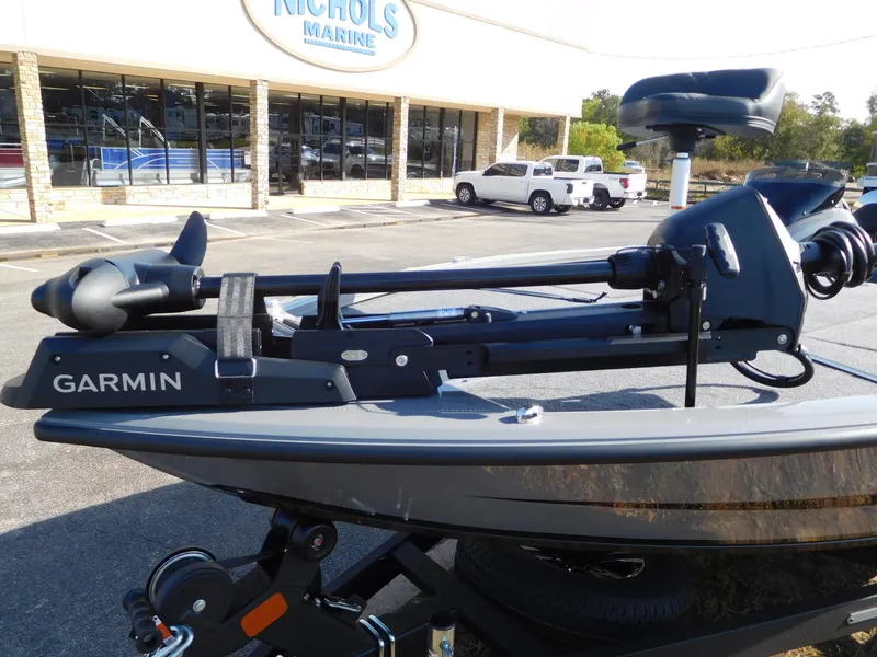 Slide: The Image of 2025 Vexus AVX 1980 boat with Garmin equipment at Nichols Marine dealership. - 8