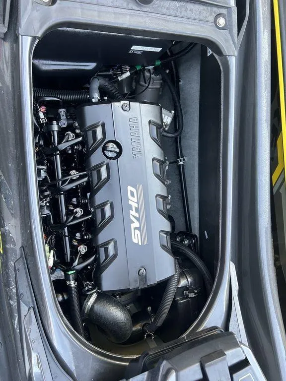 Slide: The Image of 2025 Yamaha WaveRunner FX SVHO engine compartment, showcasing advanced marine technology. - 8