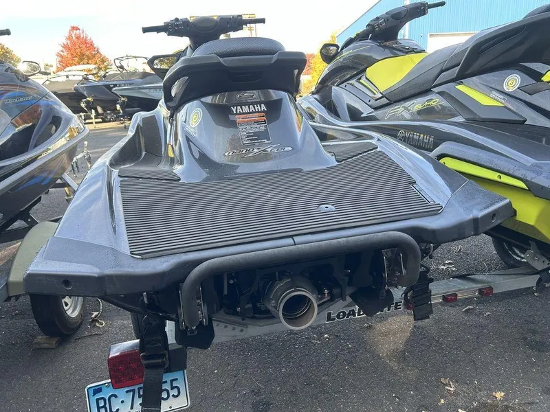 Slide: The Image of 2016 Yamaha WaveRunner VXR® jet ski on trailer, rear view. - 4