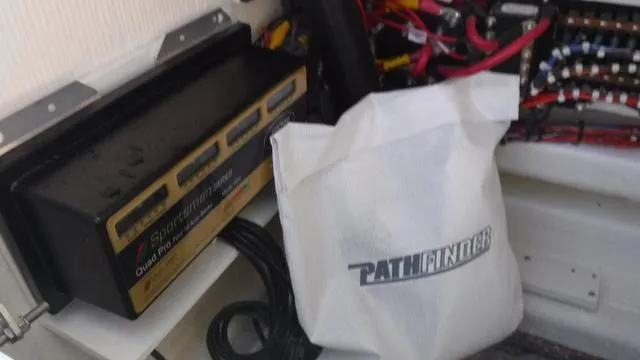 Slide: The Image of 2025 Pathfinder 2500 Hybrid boat electrical system with wiring and components. - 19