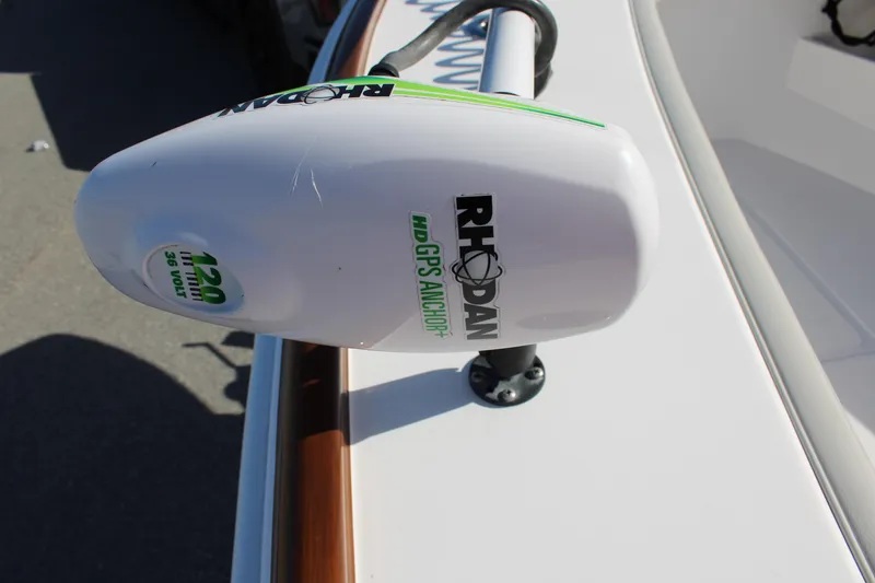 Slide: The Image of Rhodan GPS anchor on 2022 Front Runner 26 Center Console boat. - 10