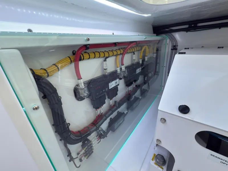 Slide: The Image of Electrical wiring system in 2025 Mag Bay 38 CC boat. - 22