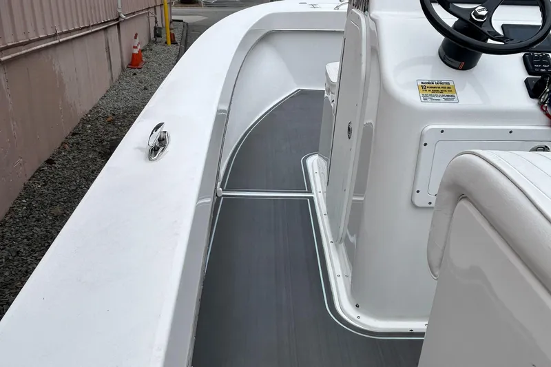 Slide: The Image of 2023 Jones Brothers 23 Cape Fisherman boat interior with sleek design and modern features. - 19