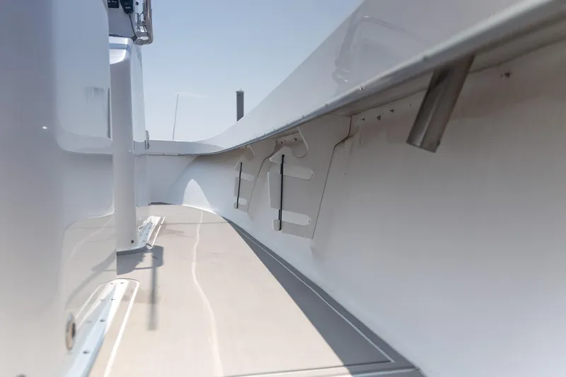 Slide: The Image of 2023 Jones Brothers 23 Cape Fisherman boat interior, showcasing sleek design and craftsmanship. - 27