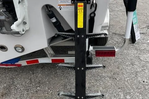 Slide: The Image of Rear view of 2025 Sea Pro 262 Sport boat on trailer with ladder. - 22