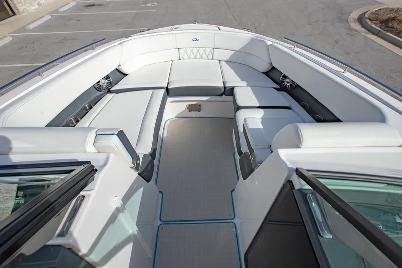 Slide: The Image of 2022 Regal 2800 Bowrider interior with spacious seating and modern design. - 30