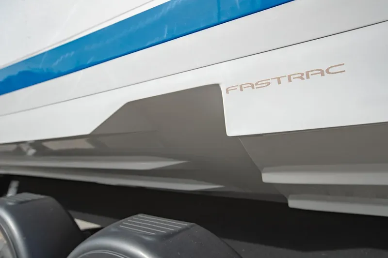 Slide: The Image of 2022 Regal 2800 Bowrider boat hull with FasTrac design detail. - 35