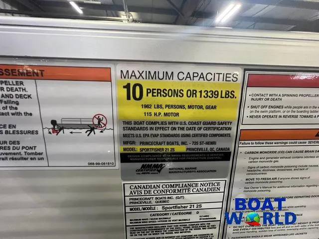 Slide: The Image of Princecraft 21 Sportfisher 2-S Pontoon & Mercury 4-Stroke EFI 2025 - 17