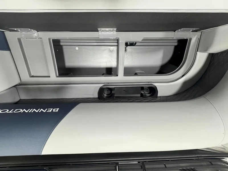 Slide: The Image of Interior storage compartment of a 2025 Bennington 22 SSB boat. - 16