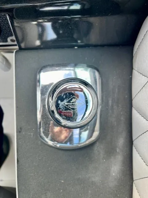 Slide: The Image of 2016 Cruisers Sport Series 328CX throttle control on a boat dashboard. - 22