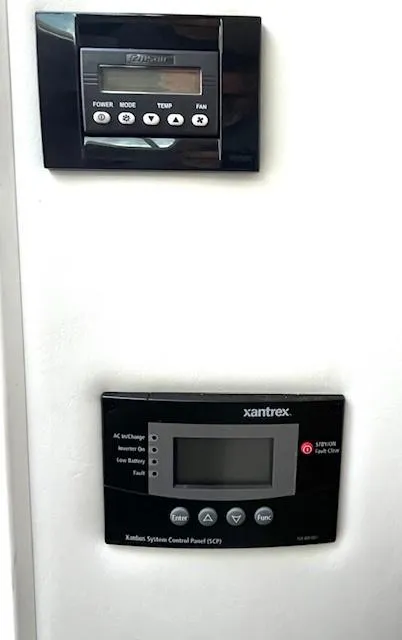 Slide: The Image of Control panels on a 2016 Cruisers Sport Series 328CX boat. - 25