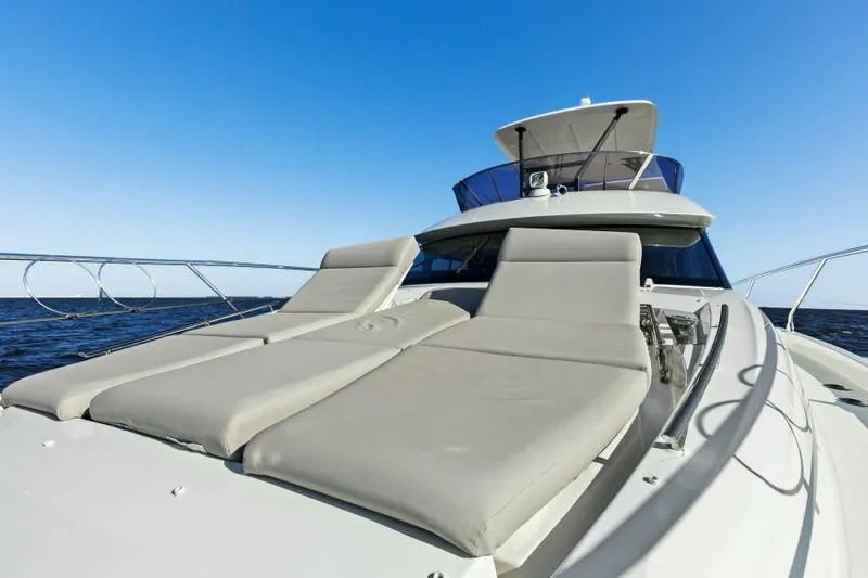 Slide: The Image of Prestige 460 yacht deck, - 52