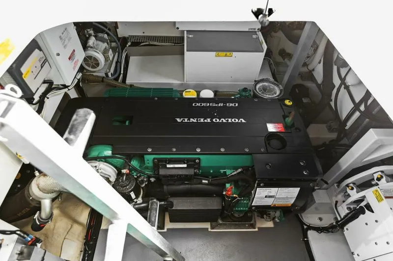 Slide: The Image of Prestige 460 Yacht Engine Room - 56