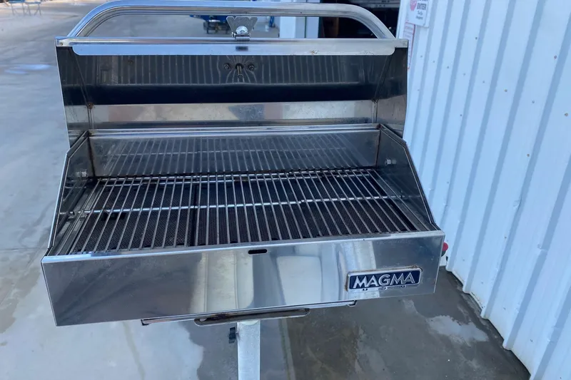 Slide: The Image of Stainless steel Magma grill on a 2013 Cobalt 24SD boat. - 44