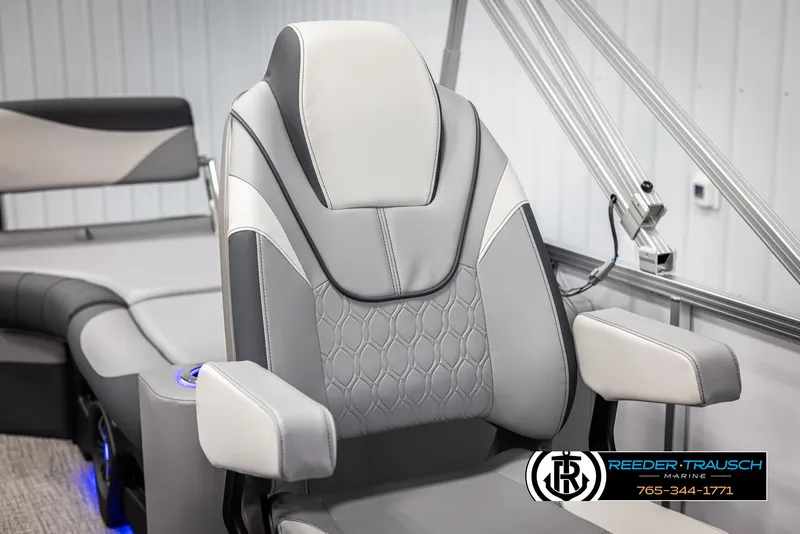 Slide: The Image of Luxurious seating in 2025 Avalon LSZ QLS boat, featuring modern design and comfort. - 34