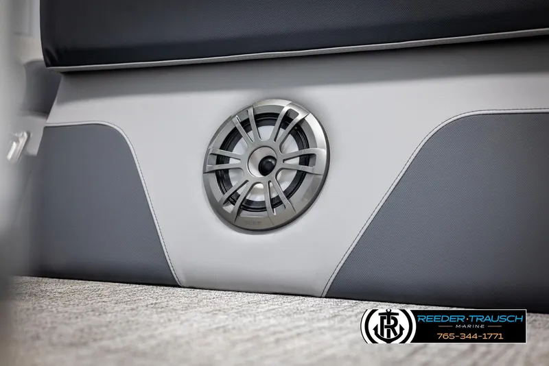 Slide: The Image of 2025 Avalon LSZ QLS boat interior speaker detail. - 42