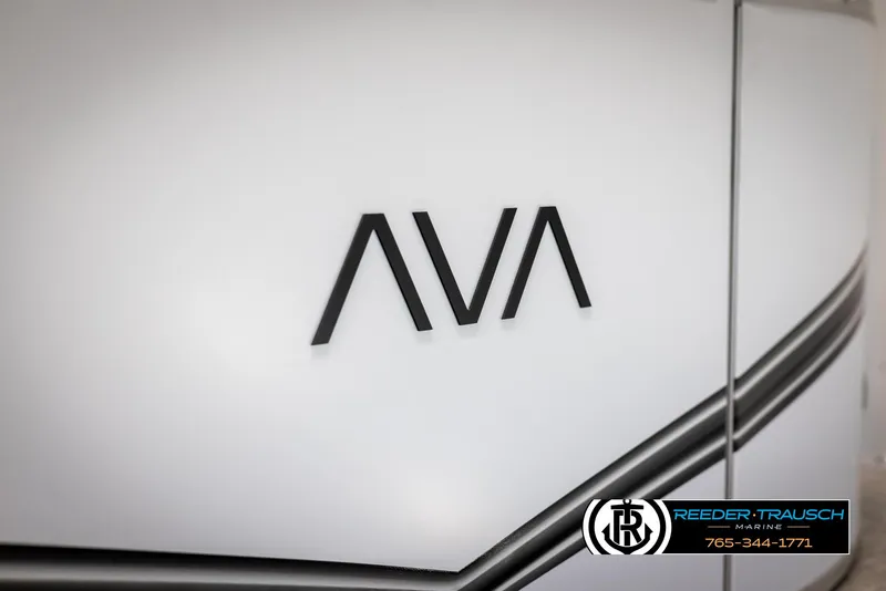 Slide: The Image of Avalon LSZ QLS 2025 logo on sleek white surface with black accents. - 44