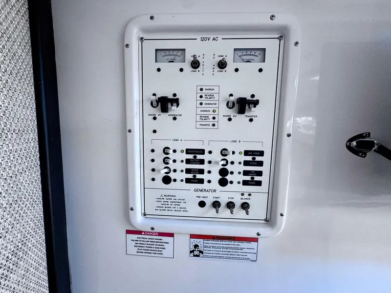 Slide: The Image of Electrical control panel on 2022 Stamas 370 Aegean boat. - 20