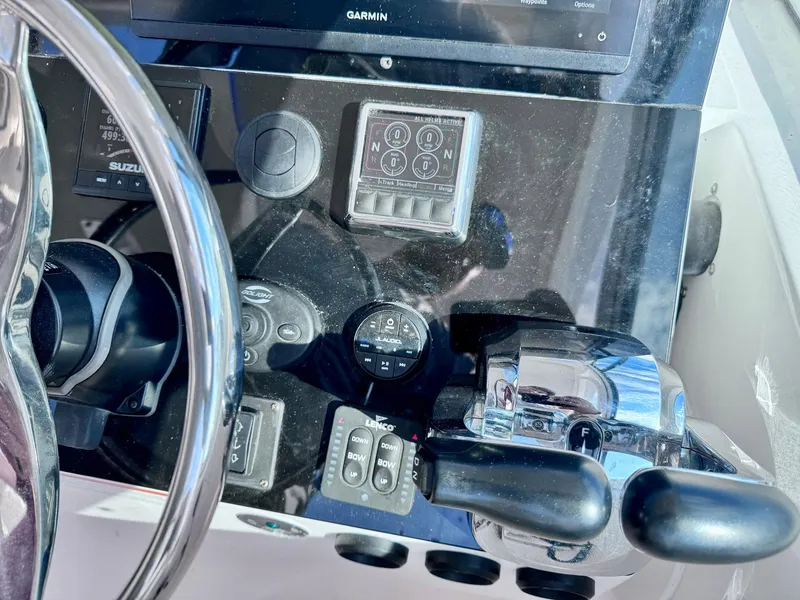 Slide: The Image of Control panel of 2022 Stamas 370 Aegean boat with Garmin display. - 27