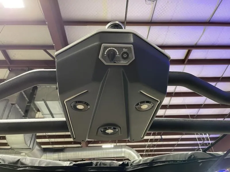 Slide: The Image of 2025 Malibu M230 boat speaker system in a warehouse setting. - 29
