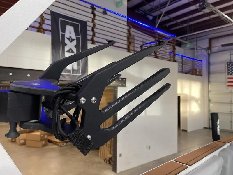 Slide: The Image of Axis A225 2025 boat accessory in a modern showroom with industrial decor. - 22