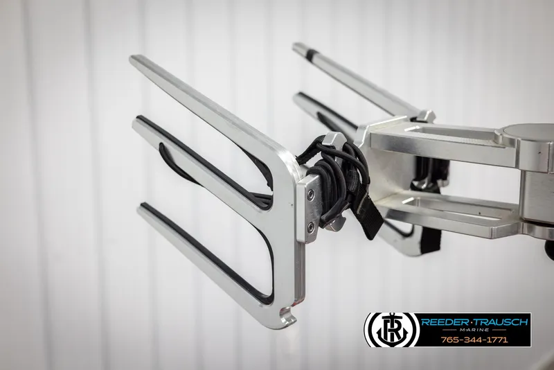 Slide: The Image of MasterCraft NXT24 2021 boat accessory, silver wakeboard rack by Reeder-Trausch Marine. - 44